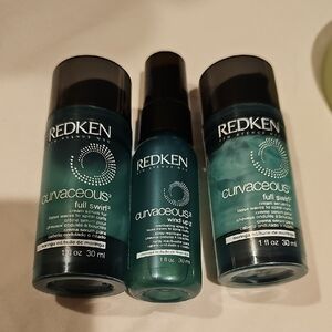 Redken Curvaceous 2- Full Swirl Cream and 1 Curvaceous Wind Up all 1 fl oz. each